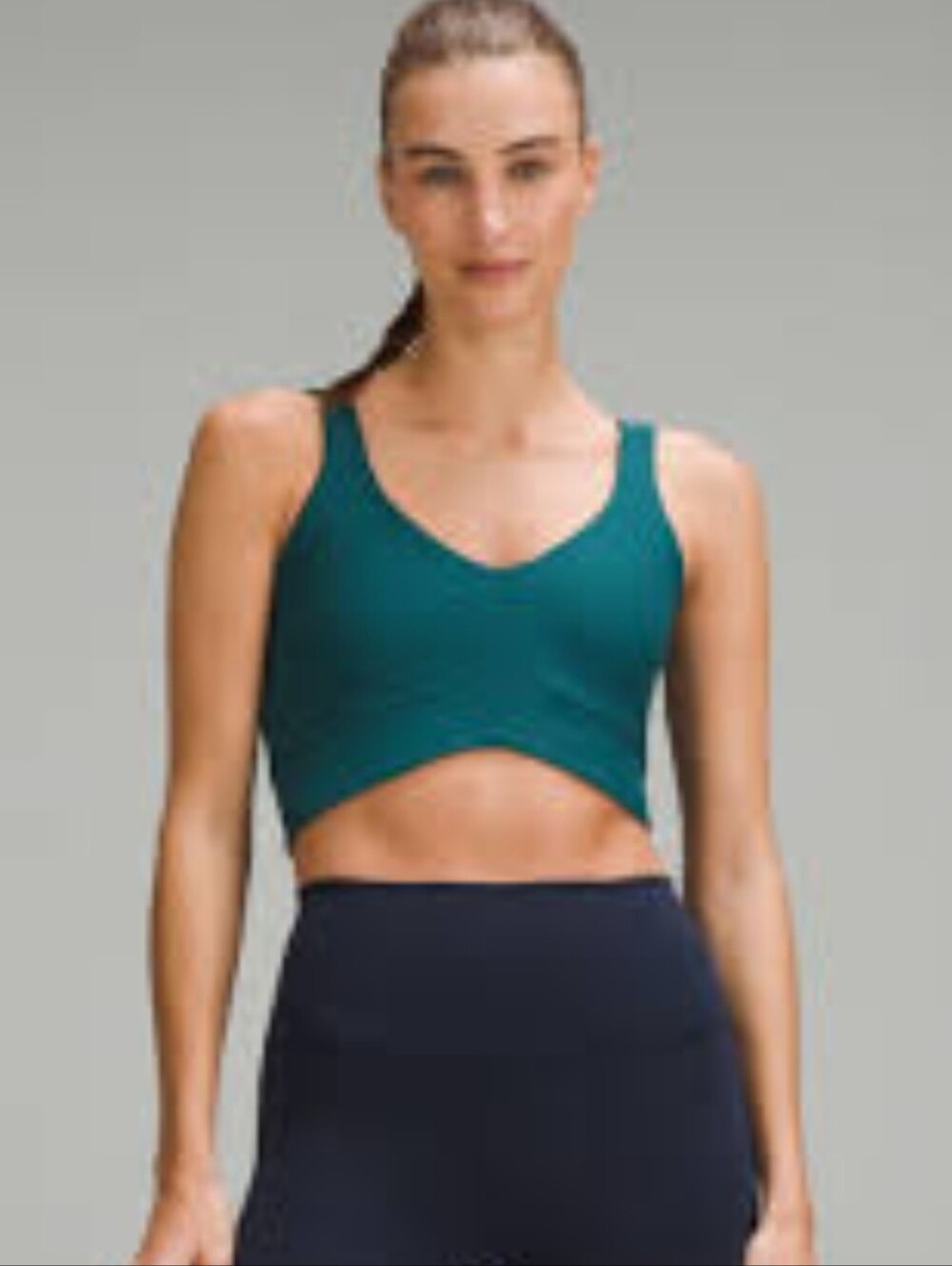 Lululemon V-Cut Sports Bra Grid Texture -8
